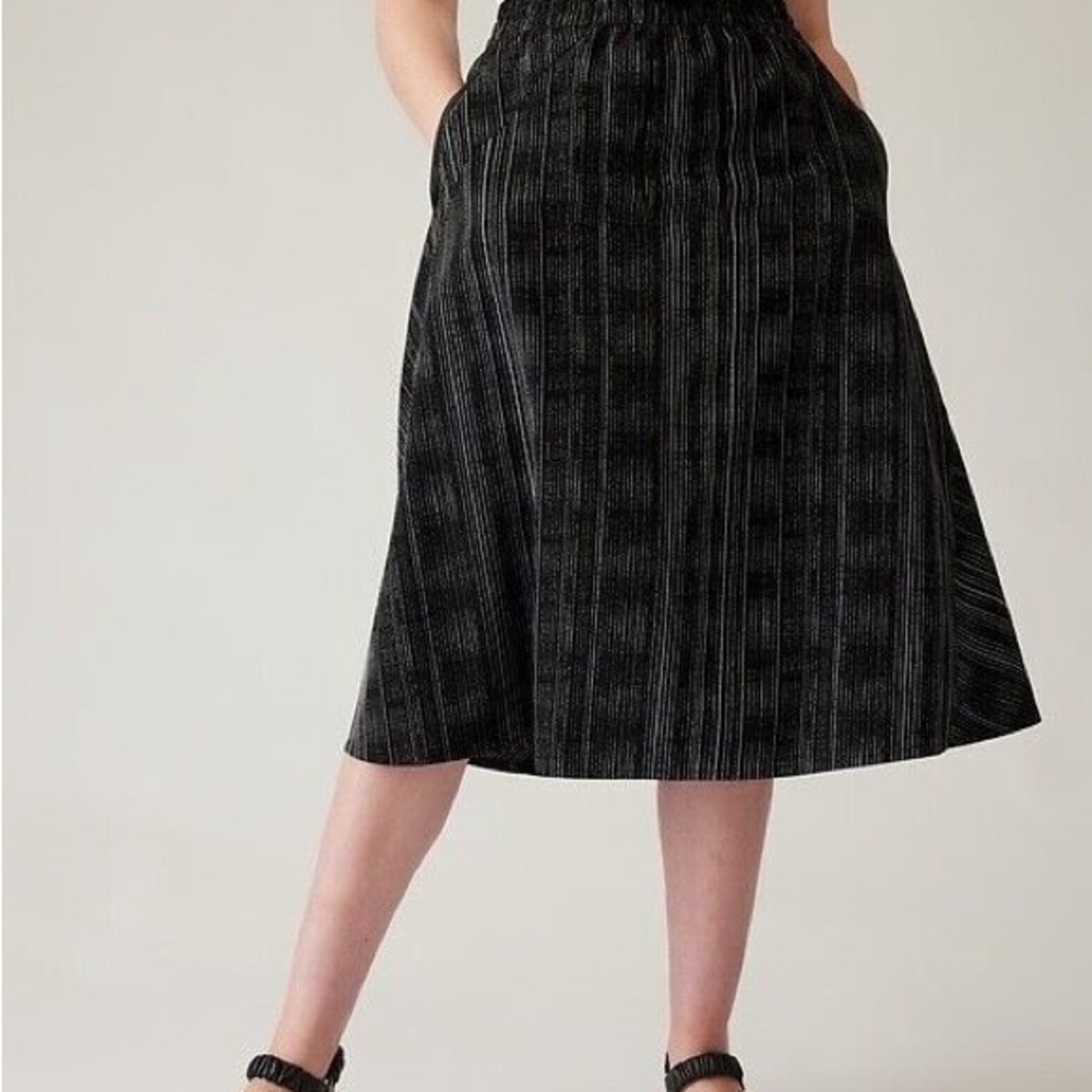 Athleta Arrival Skirt - Grey Stripe Size 20 NWT
